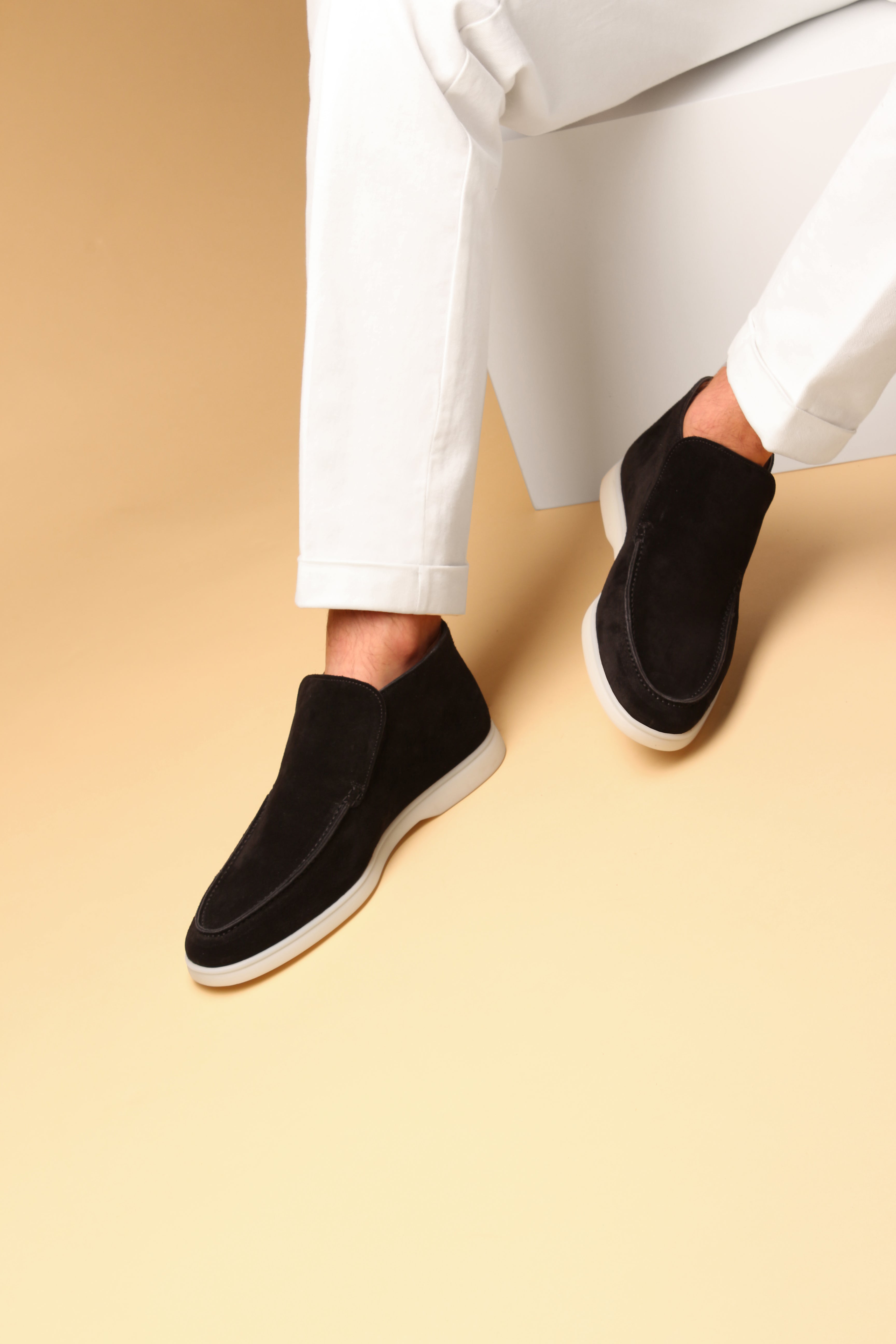 Aurelius - Luxury Noir Suede Loafers Pour Homme